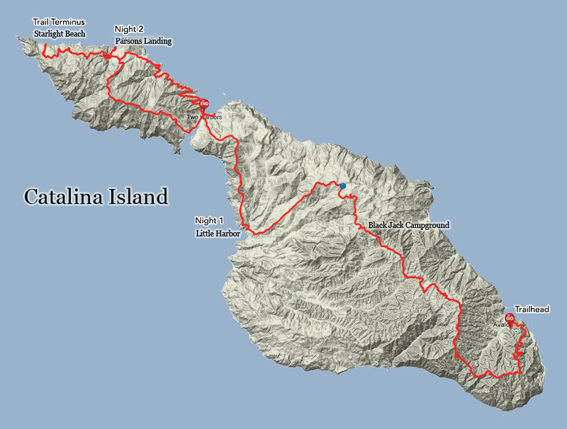 Illustration for article titled Adventure: Trans-Catalina Island Trail